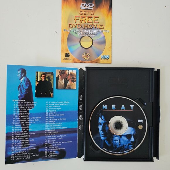 Heat DVD 1995 Widescreen - Al Pacino, Robert De Niro, Val Kilmer, Ashley Judd - Picture 2 of 3